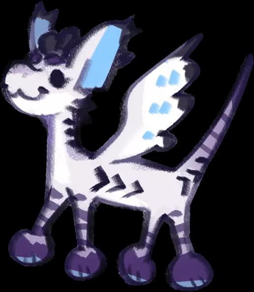 A pagedoll of Zephyr, one of my fursonas